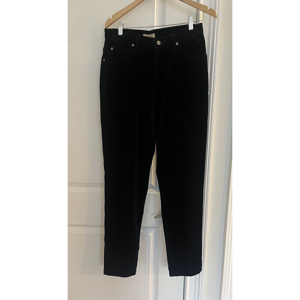 Calvin Klein Black Velour High Rise Pants Women’s Size 12
